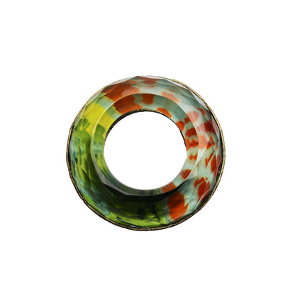 帯留め 青 菊 ドーナツ おしゃれ TAMARUSAN