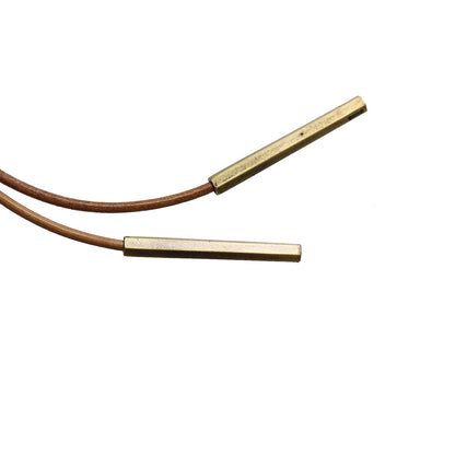 革紐ループタイ スタイリッシュ 和菊 ベージュ TAMARUSAN