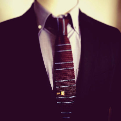 ネクタイピン シンプル ショート 四角 黄緑 TAMARUSAN