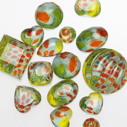 ブローチクリップ ビーズ織り 天然石 TAMARUSAN