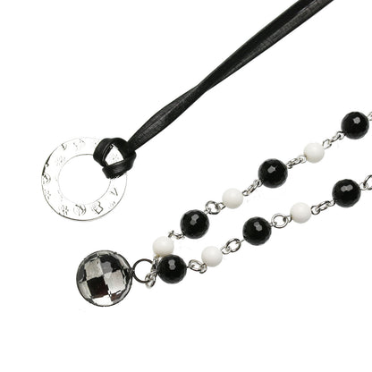 眼鏡ホルダー ネックレス オニキス 白黒 2way 眼鏡ホルダー