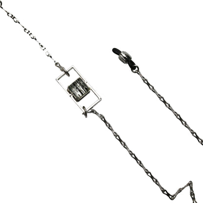 眼鏡チェーン 白黒 シンプル カジュアル TAMARUSAN