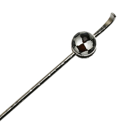 かんざし 白黒 市松 縞 耳かき 和風 TAMARUSAN