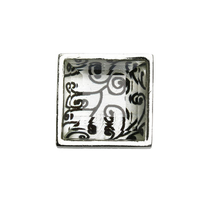 帯留め 唐草 白黒 シンプル TAMARUSAN