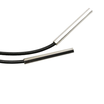 革紐ループタイ 白黒 モダン メンズ TAMARUSAN