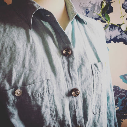 ボタンカバー ユリ カフスボタン 白 TAMARUSAN