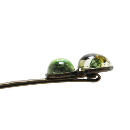 ヘアピン 緑 ユリ 葉っぱ 和装 高級 TAMARUSAN