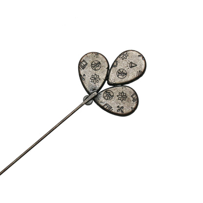 ロングハットピン ラピスラズリ ユリ 青 TAMARUSAN