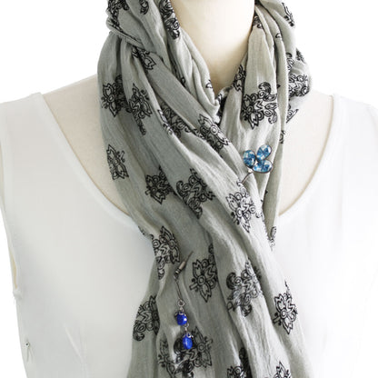 ロングハットピン ラピスラズリ ユリ 青 TAMARUSAN