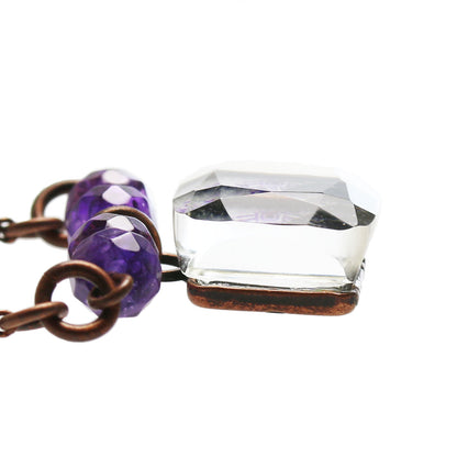 ネックレス 紫 ユリ アメジスト TAMARUSAN