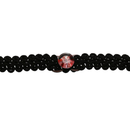 レースリボンチョーカー 赤 ユリ 珊瑚 TAMARUSAN