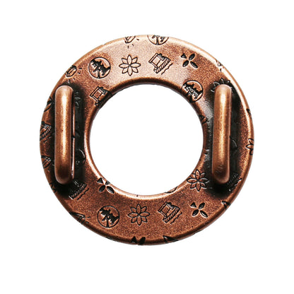 帯留め 赤 ユリ ドーナツ型樹脂 TAMARUSAN