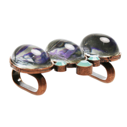 帯留め 紫 ユリ 古希 TAMARUSAN