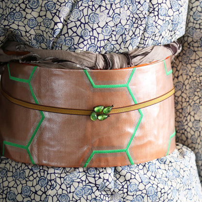 帯留め 黄緑 ユリ おしゃれ TAMARUSAN