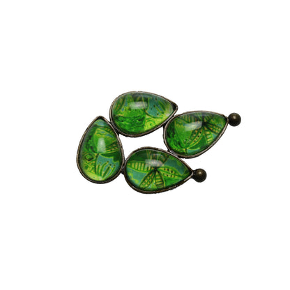 帯留め 黄緑 ユリ おしゃれ TAMARUSAN