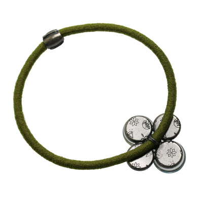 青 ユリ 花 ヘアゴム 贈り物 高級 TAMARUSAN