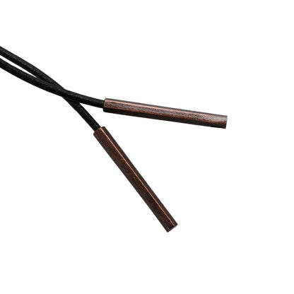 革紐ループタイ 紫 男女 カジュアル ネクタイ TAMARUSAN