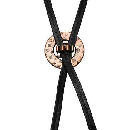 革紐ループタイ ユリ 赤 男女兼用 TAMARUSAN