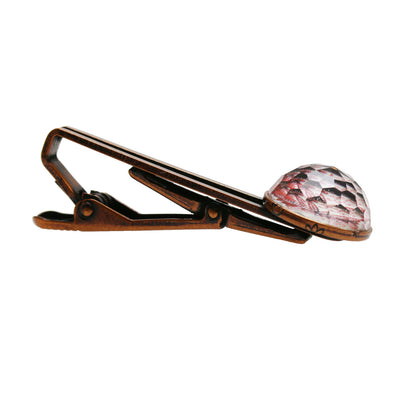 ネクタイピン 赤 ユリ アンティーク調 TAMARUSAN